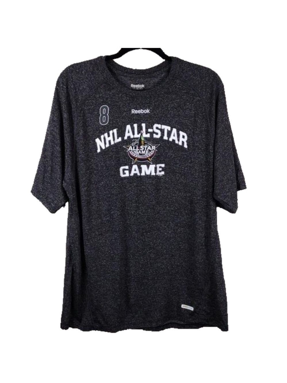 Reebok NHL All-Star Ottawa 2012 #8 Ovechkin Black Crew Neck Short Sleeve  Shirt